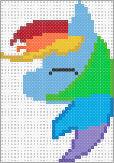 RainbowDash - green, light blue
