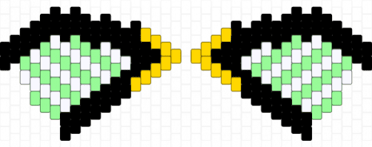 Mask pt 3 - teal,yellow