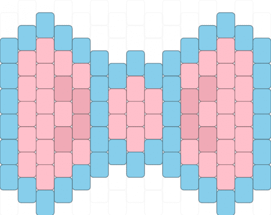 cottoncandy bow1 - light blue,pink