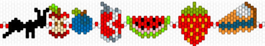 picnic braclet - blue, green, red