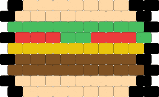 Burger Charm V.2 - tan,beige