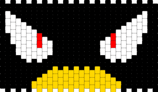 Tokoyami MHA cuff - black,white,yellow,cuff,myheroacademia,mha,tokoyami