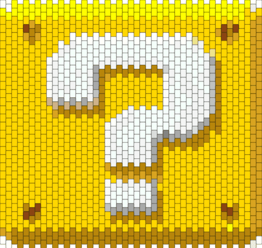 Question mark block - yellow,gold