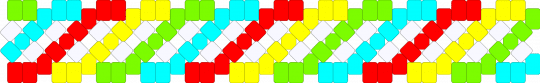 Kandi candy - red,yellow,green,light blue