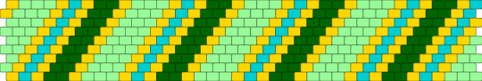 Peyote green - yellow,teal
