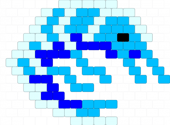 blue shrimp - light blue,purple