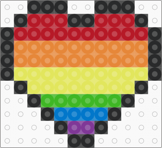 pride heart - red,orange,yellow
