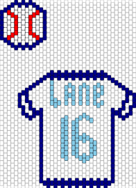 Lane Jersey - jersey,baseball,sports,athlete,number,blue