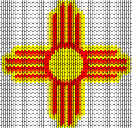 Zia Symbol - zia,new mexico,sun,symbol,yellow,red