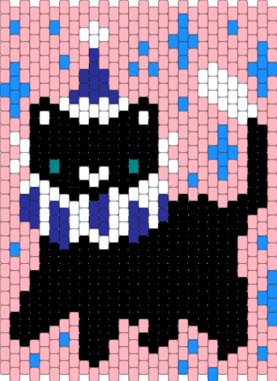 Cat panel front - pink
