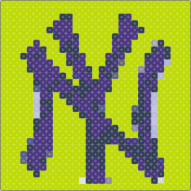 yankee symbol - yankees,ny,new york,logo,baseball,sports,team,purple,green