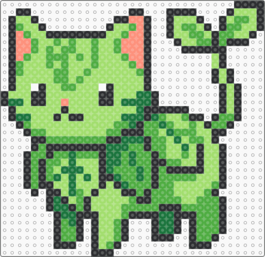 Leaf kitty - green,cat,cute