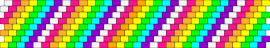Decora Kandi #1.5 - diagonal,stripes,colorful,rainbow,cuff,repeating