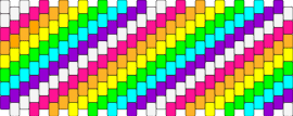Decora Kandi #1 - diagonal,stripes,rainbow,colorful,cuff