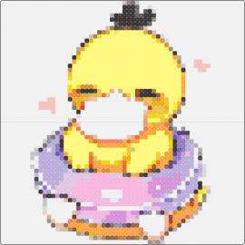 Psyduck - psyduck,pokemon,happy,character,yellow,purple
