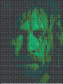 Alanwake - alan wake,portrait,spooky,green,black
