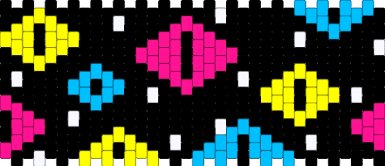 Abstract - black, pink, yellow