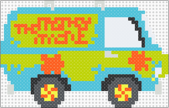 The Mystery Machine - cartoon, green, light blue, mystery machine, scooby doo, warner bros