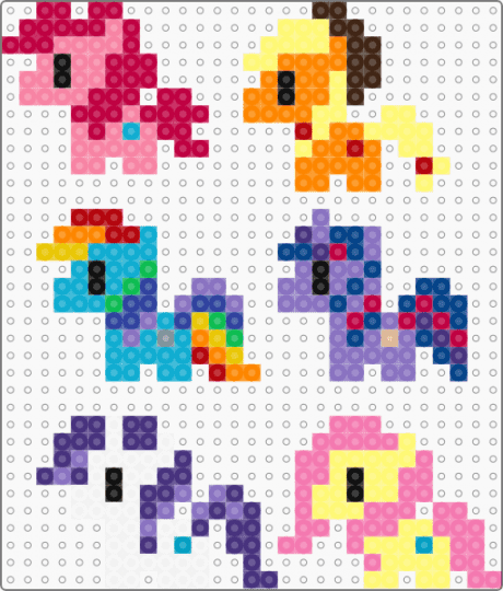 My Little Pony - light blue,yellow,orange,purple,colorful
