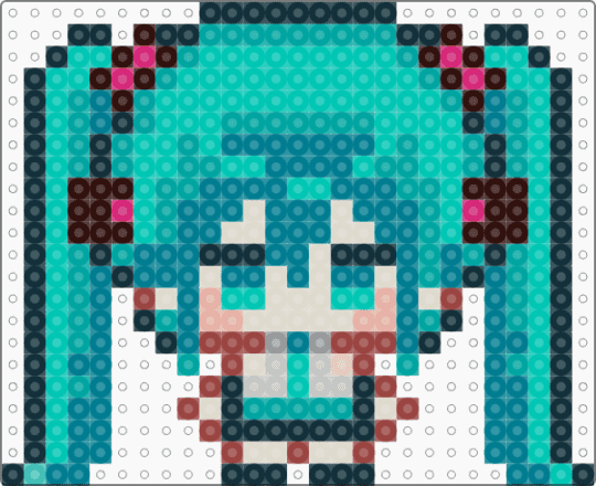Chibi miku - teal