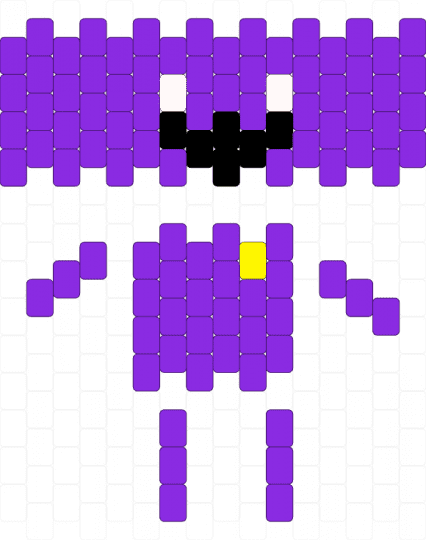 Purple guy doll - character, doll, five nights at freddys, fnaf, horror, purple, purple guy, purples, video game
