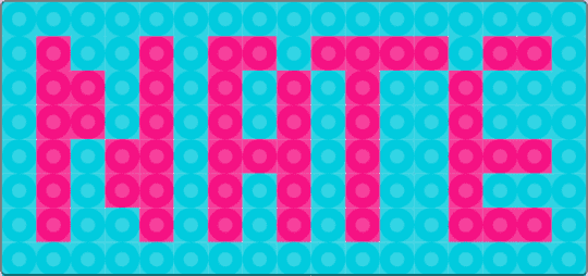 My name tag :p - charm, collar, light blue, me, name, nate, perler beads, pink, tag, text