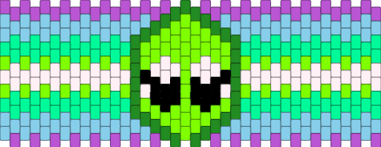 Aliengender - green,light blue,teal