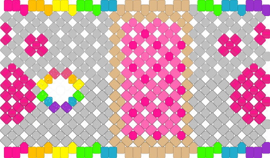 Nyan cat glove remix - beige, pink