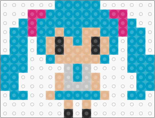 Hatsune Miku vocaloid - light blue