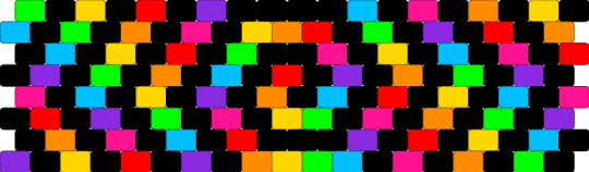 rainbow swirl v1 - black,green,pink,orange,colorful