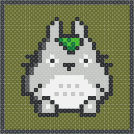Totoro framed - gold