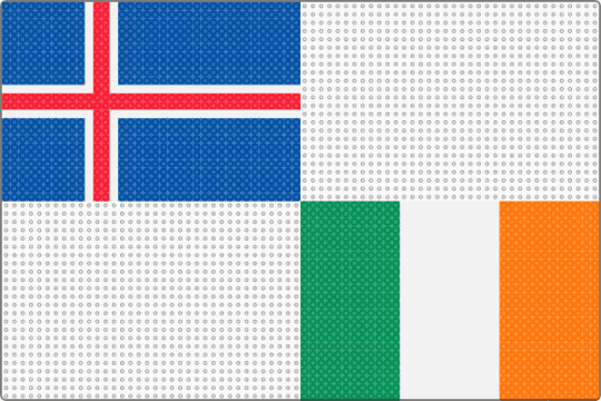 Day 25: Iceland & Ireland - blue, europe, flag