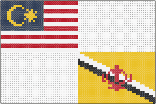 Day 26: Malaysia + Brunei - flag, yellow