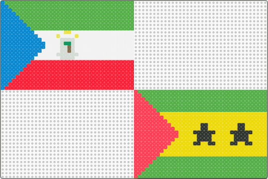 Day 9: Equatorial Guinea & Sao Tome & Principe - red,green,yellow