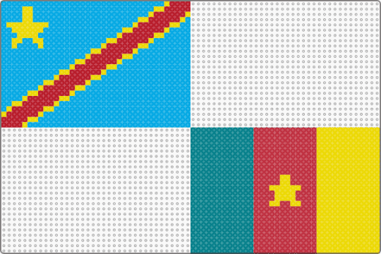 Day 5: D. R. Congo & Cameroon - light blue