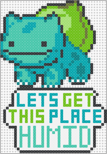 Ditto Bulbasaur - Let's Get Humid! - teal