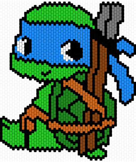 Leo TMNT - light blue,green