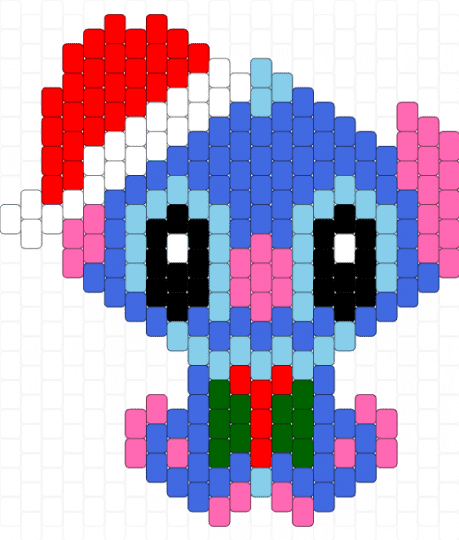 Christmas stitch - stitch,lilo and stitch,christmas,character,cartoon,holiday,blue,pink