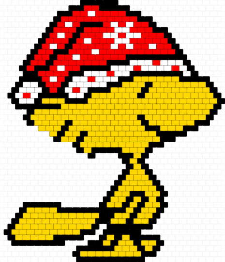 Woodstock - woodstock,snoopy,peanuts,character,bird,christmas,charlie brown,cartoon,holiday,yellow,red