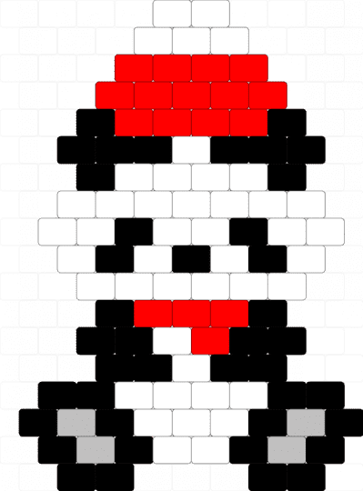 Christmas panda - white,red