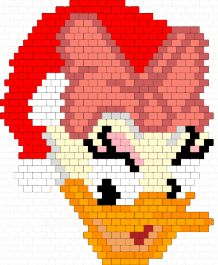 Santa Daisy - daisy duck,orange,red