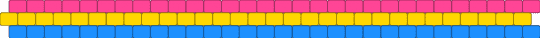 pan peyote cuff - pink,yellow,light blue