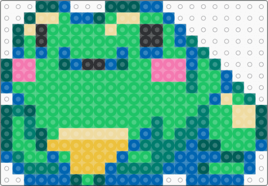 frog - blue, green