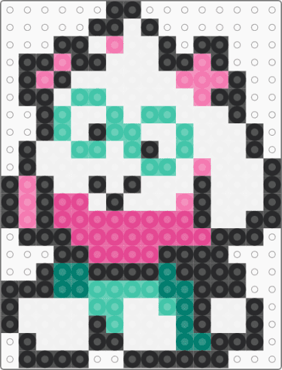 deltarune ralsei - pink, teal