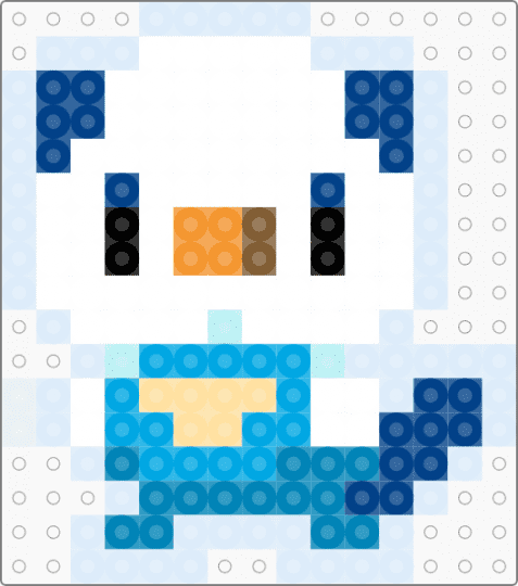 oshawott - blue, light blue, white