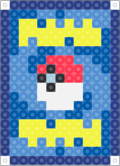 pokemon card - blue, light blue