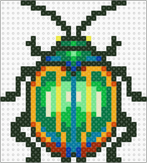 beatle - orange,green,blue