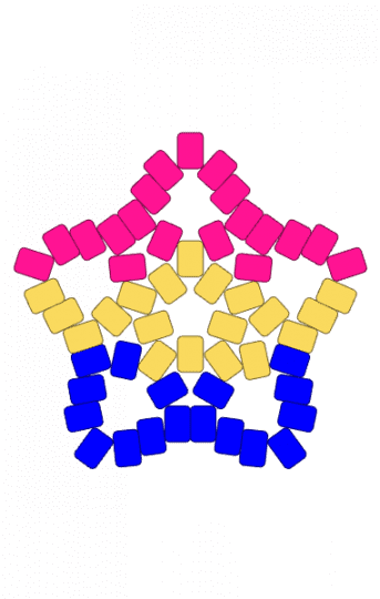 Pan star - pink, pride, pride charm, pride flag, pride month, pride star, yellow