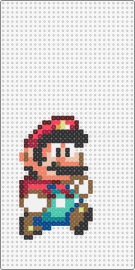 Super Mario World - Super Mario walk 3 - mario,nintendo,character,classic,video game,sprite,teal,red,tan