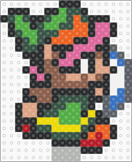 Link - black,gray,tan,colorful